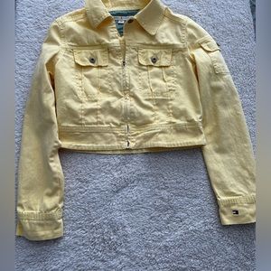 Tommy Hilfinger yellow Denim jacket size S
